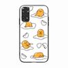 H-2 Gudetama Lady Egg Black Sofe Case for iPhone 16 15 Plus 14 13 Mini 12 11 Pro 8 6 6S SE 5 XR XS Max Realme C30 C33 C32 9I VIVO V29 V27 V23 Y36