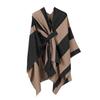 Ladies' Fashionable Knitted Shawl, High-end Travel Wear, Imitation Cashmere Cloak
