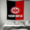 Custom Eintracht Frankfurt Wall Hanging Printed Fabric Blanket Decorative Tapestries for Bedroom Living Room Home Decor