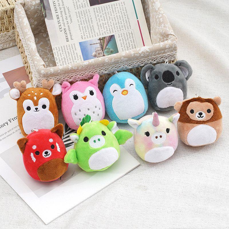Keychain Squishallow Animal Koala Unicorn Bear Deer Stuffed Toy Children Gift