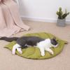 New Cat Bed Mats Soft Cotton Leaf Shaped Kitten Cat Puppy Dog Bed Mat Sleep Blanket Home Pets Double Sided Pad Rugs Washable