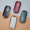 7 Button Tpu Gold Edge Key Shell Keychain Key Ring For Kia Sorento Mq4    Ev6 K8 V6 Car Remote Key Case Cover Shell