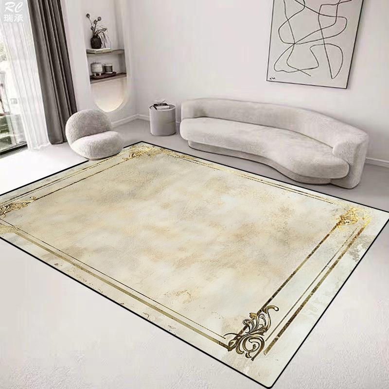 European Style Luxury Carpet Living Room Home Decoration Rug Large Bedroom Bedside Non-slip Rug Customizable Coffee Table Mat