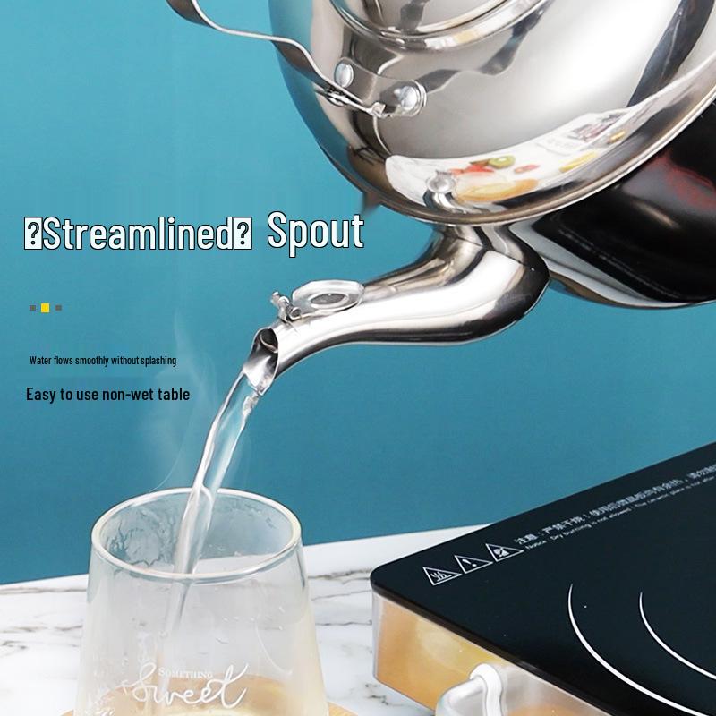 Thickened Large Capacity 304 Stainless Steel Gas & Induction Kettle