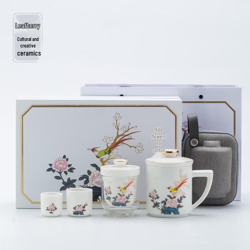 YECOH Ceramic Travel Tea Set
