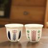 180ml Tea Cup Garland Hand Held Espresso Ceramic Cup Cappuccino Coffee Cup Turkish Coffee Cups Handmade Ceramic Cappuccino Cups