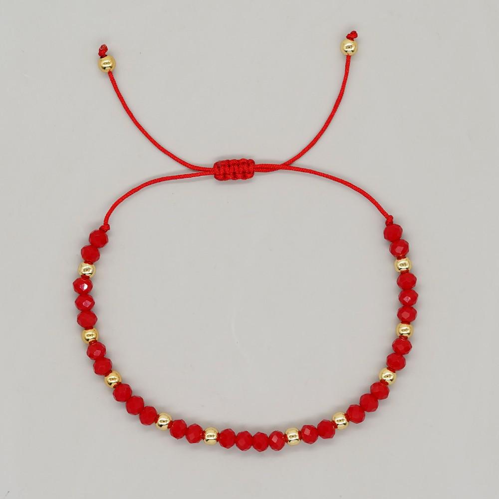 2025 Year of the Snake Lucky Red String Handmade Beaded Bracelet Set with Evil Eye for Couples