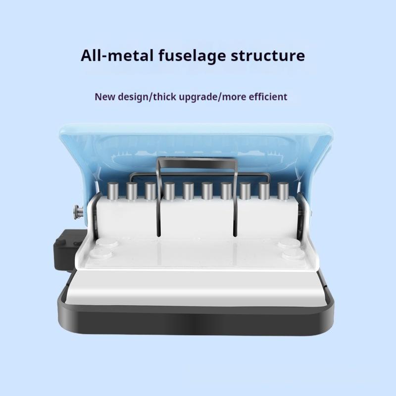 Binding Puncher Metal 10 Ring Coil Binding Punch Portable Metal Spiral And Coil Save Effort Binding Punch For School Study Room