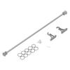 1:12 Scale Dollhouse Curtain Rod High Simulation Vivid Alloy Miniature Curtain Rail Rod for