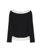 Nigaennikol Shoulder Layered Top_Black