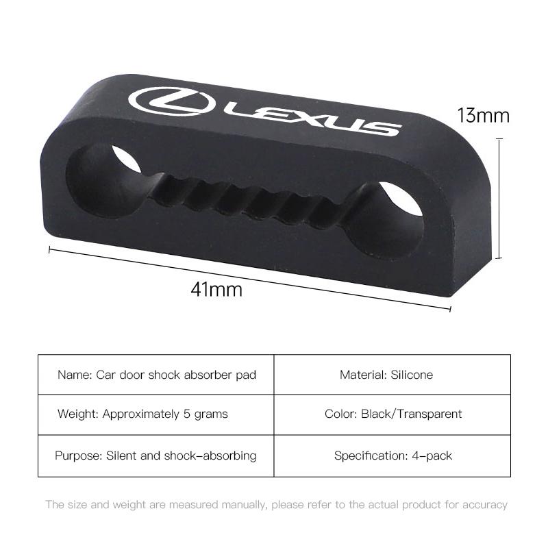 crdhnz1 4Pcs Car Door Lock Buckle Protective Cover Shock Absorber For Lexus Ct200h IS300h RX400h RX350 RC RX450h GS RX RX270 NX300h UX
