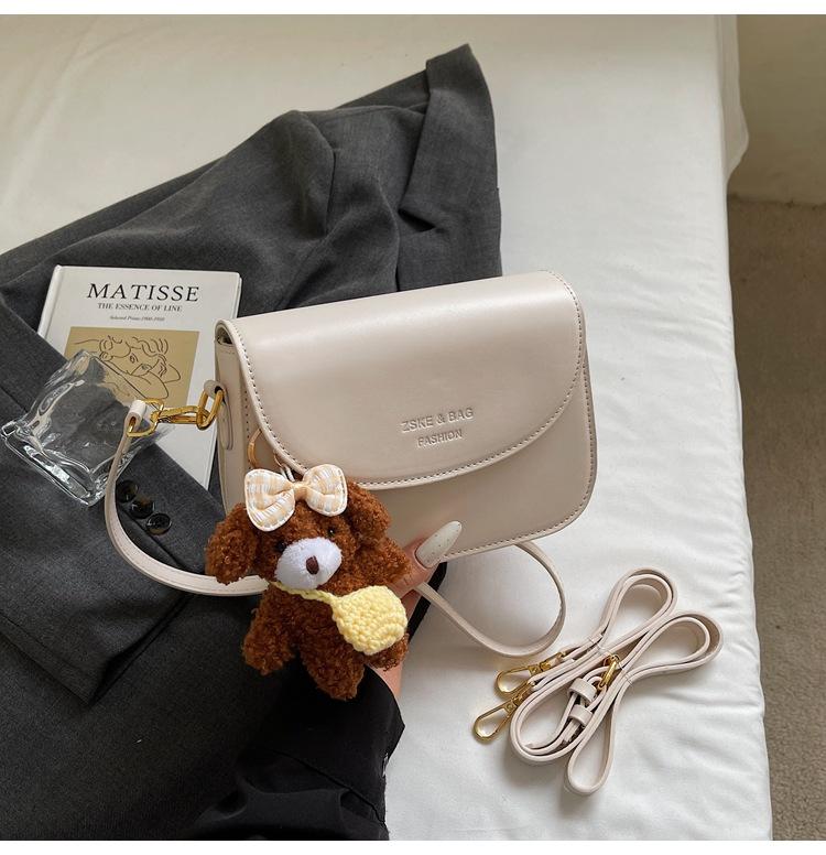 High-end fashion small bag women's 2025 new retro simple small square bag niche design single shoulder messenger bag tide