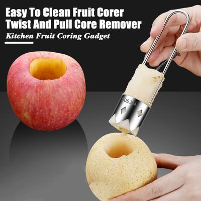 1/2/3Pcs Stainless Steel Core Remover Tool for Red Bell Peppers Pear Fruit Corer Easy Twist Pull Multifunctional Kitchen Gadget
