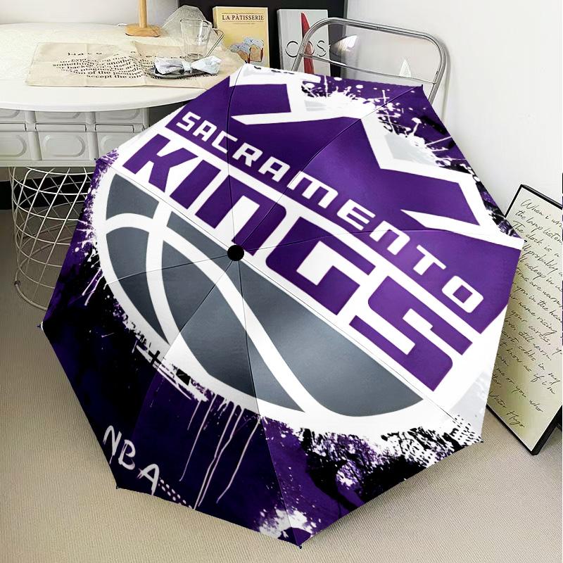 Kings Basketball Umbrella Folding umbrella, automatic umbrella 8-Frame for Travel, camping Use Gift for Halloween Christmas