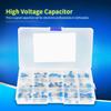 180Pcs 100pF 10000pF 15 Value 1kV High Voltage Ceramic Capacitors Assortment Kit