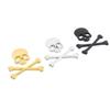 3D Metal Skull Car Stickers: Ghost Head Decals for Car Sides