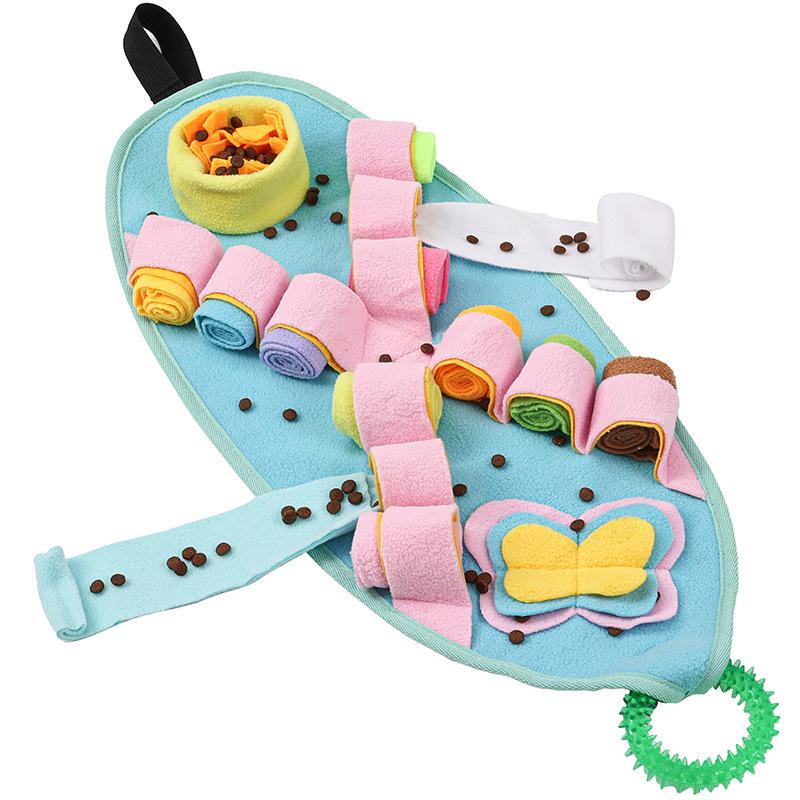 Pet Sniffing Puzzle Mat: Slow Feeder & Emotion Soother for Dogs & Cats