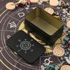 Iron Tarot Card Box Astrologys Trinkets Box Organizers Tarot Cards Storage Box