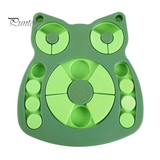 

Интерактивная головоломка для собак, медленная кормушка, умная стимуляция для собак, дозатор лакомств, миска для медленного кормления домашних животных, игрушка для обогащения от скуки A зелёный