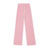 Koreanische lockere Puffhose, Freizeithose, Kordelzug, weites Bein, Damenhose