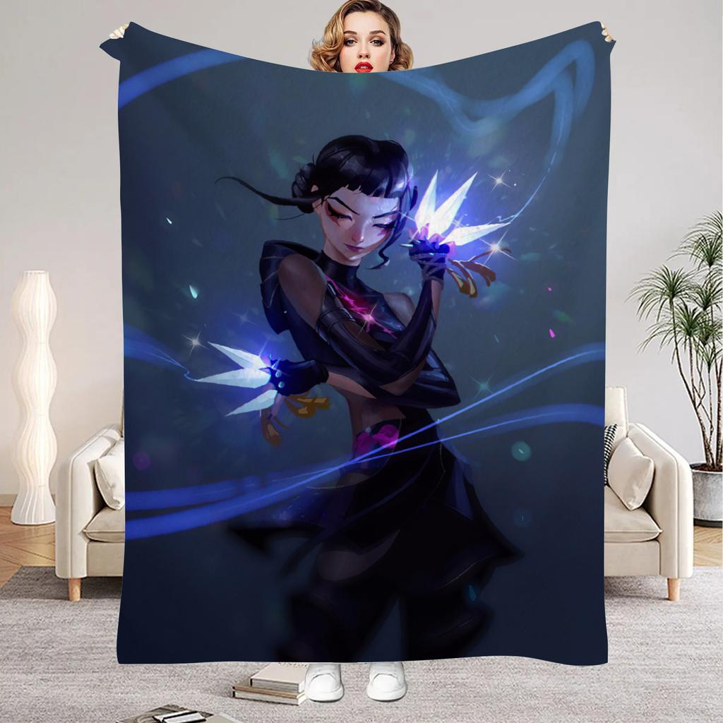 Huntrix Blankets K Pop Demon Hunters Rumi Zoey Mira Soft Warm Throw Blanket Kids Living Room Couch Sofa Bed Christmas Giftsmas