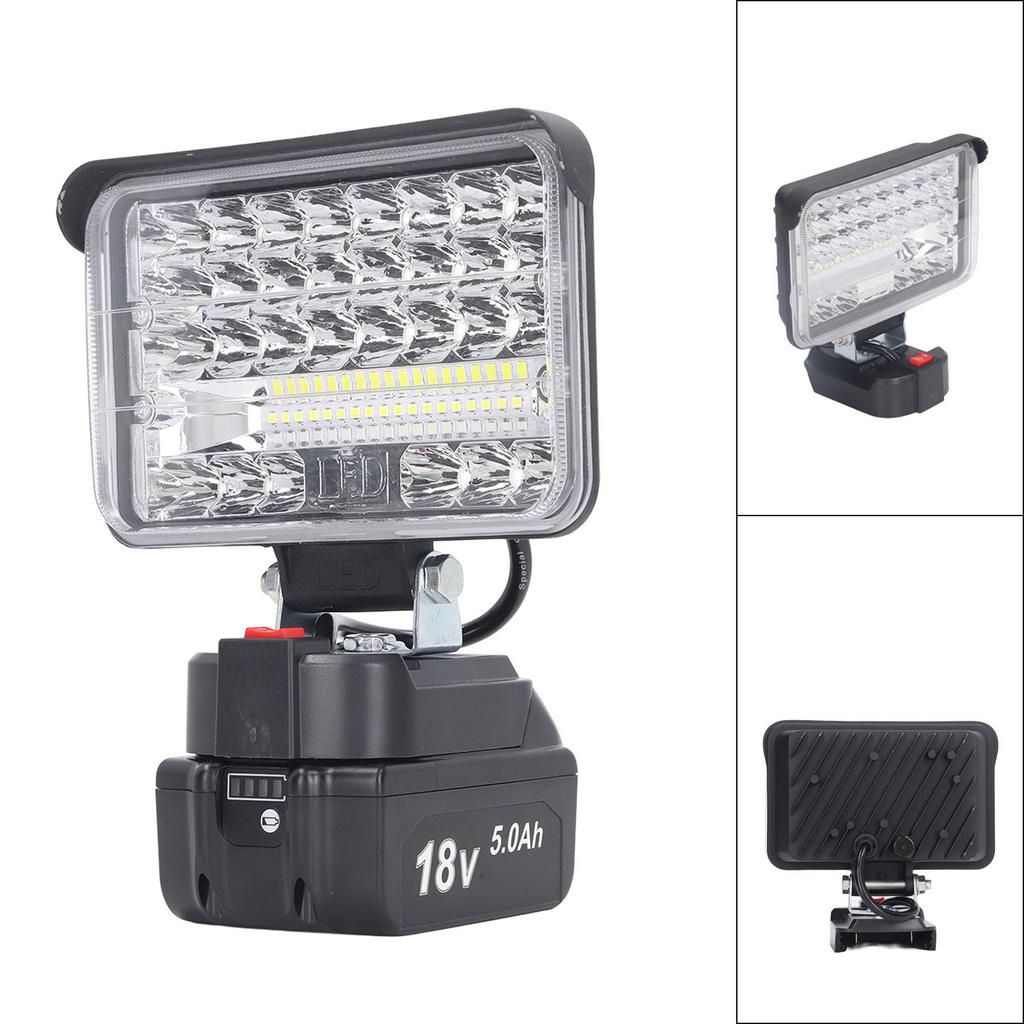 144W 7200LM LED Work Light Spotlight Floodlight Emergency Portable Flashlight Tool Bright Lighting Outdoor for Men