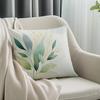 1pcs Watercolor Plant Cushions Pillowcase Polyester Cushion Cover Throw Pillow Pillowcover Home Car Sofa Decor