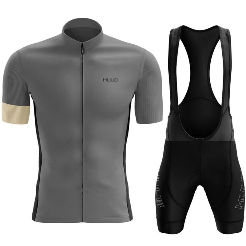 HUUB Conjunto de Maillot de Ciclismo para Hombre Manga Corta Transpirable Secado Rápido Ropa para Bicicleta de Montaña y Carretera