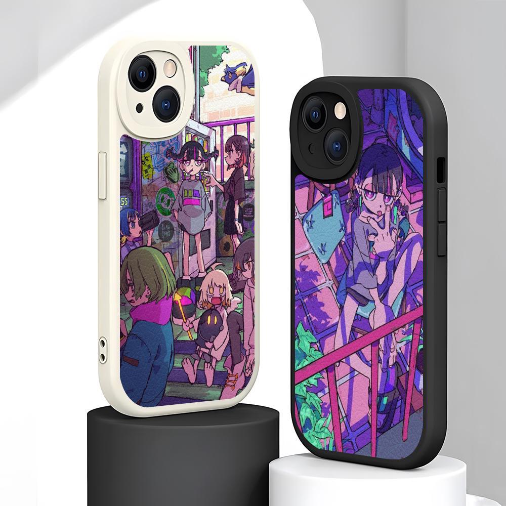 Zutomayo japan singer poster pattern Phone Case For iPhone 16 15 14 13 12 11 Plus Pro Max Lambskin Silicone Cover black