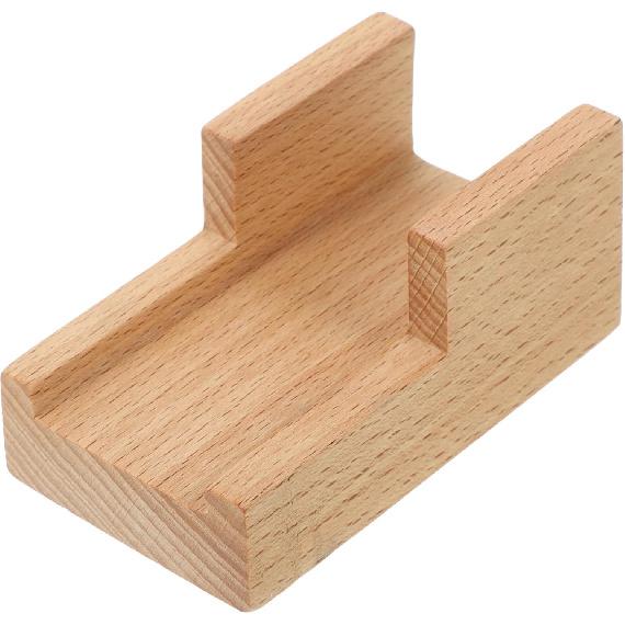Amosfun Japanese Wooden Sushi Holder - Traditional Sushi Rack Taco Holder for Home Restaurant Party Use 3.54 X 1.96 X 1.57 Inches
