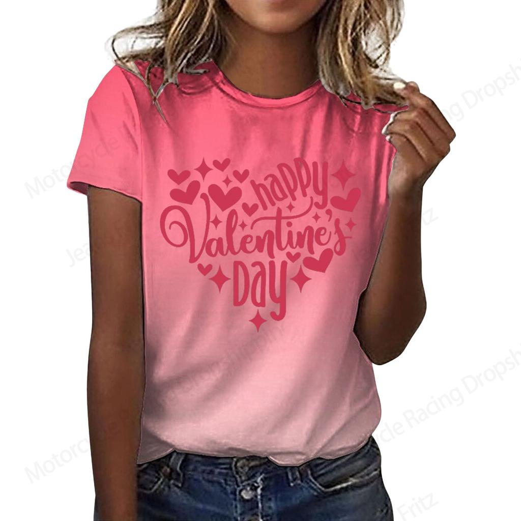 Love Heart 3d Print Tshirt Men Women Fashion Oversized Letter T-shirt Crewneck Short Sleeve Tops Tees Valentine Gift T Shirt New