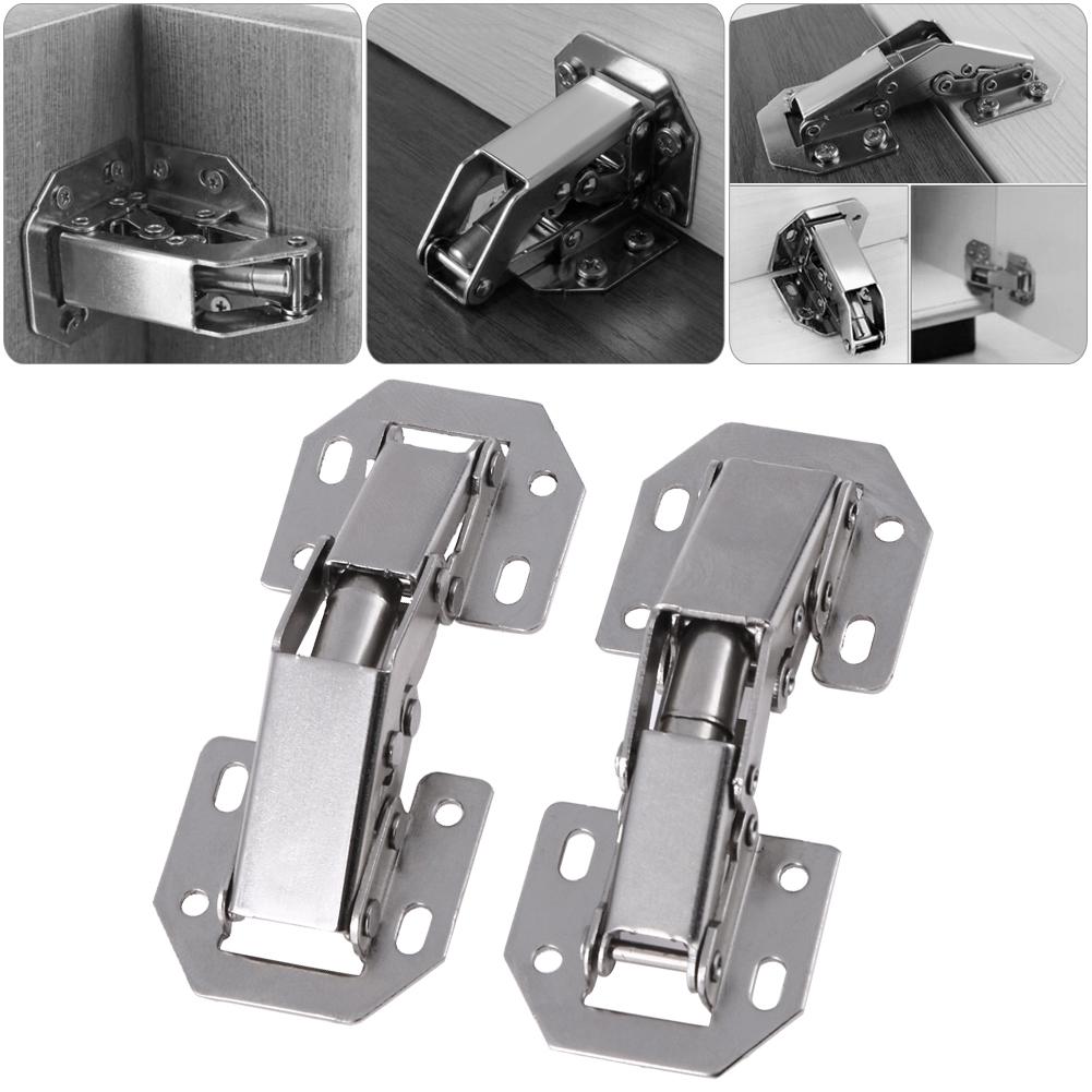 10pcs Furniture Drawer Hinge No Slot Required Cabinet Hardware Hinges Cold Rolled for Window Cupboard Kitchen Door Repair Tools