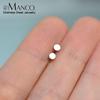 Korean Version Of Simple 316l Stainless Steel Fashion Round Personality Mini Earrings 