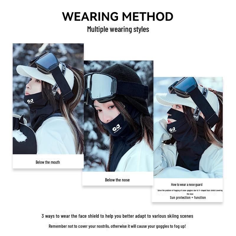 Unisex Autumn & Winter Ski Mask - Windproof, Warm, Plus Velvet for Outdoor Cycling