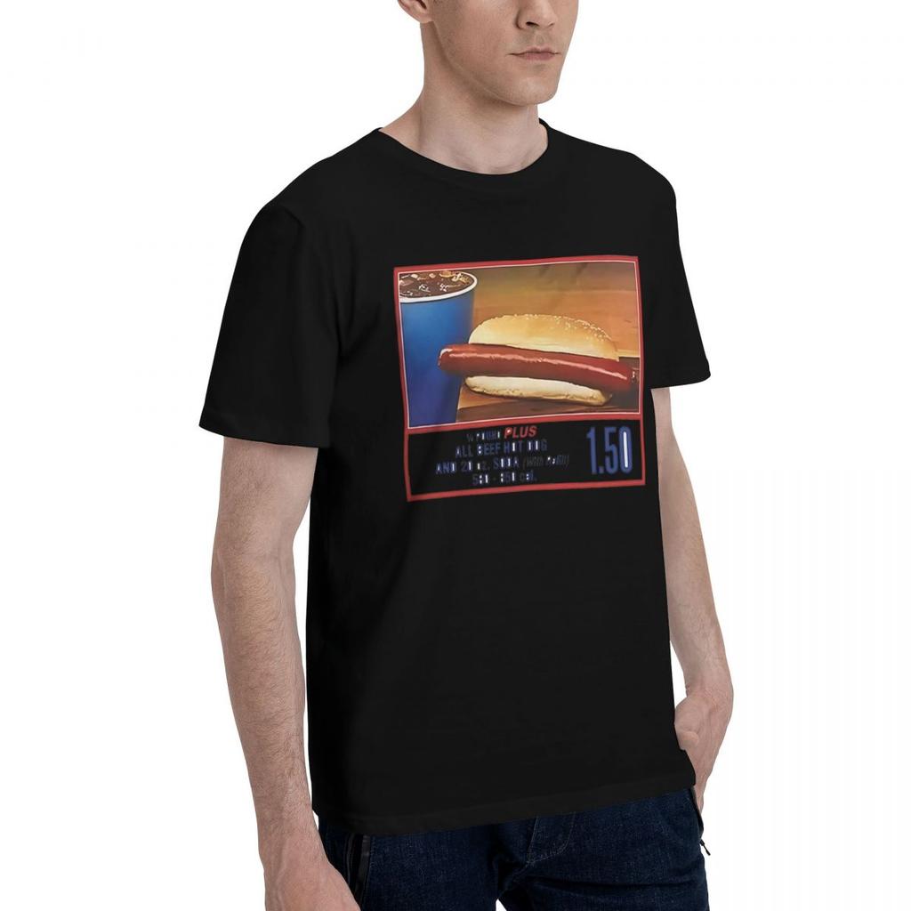 Costco Hot Dog 100 Cotton Casual Breathable Confortable Cute Mens TShirts Mens Shirt