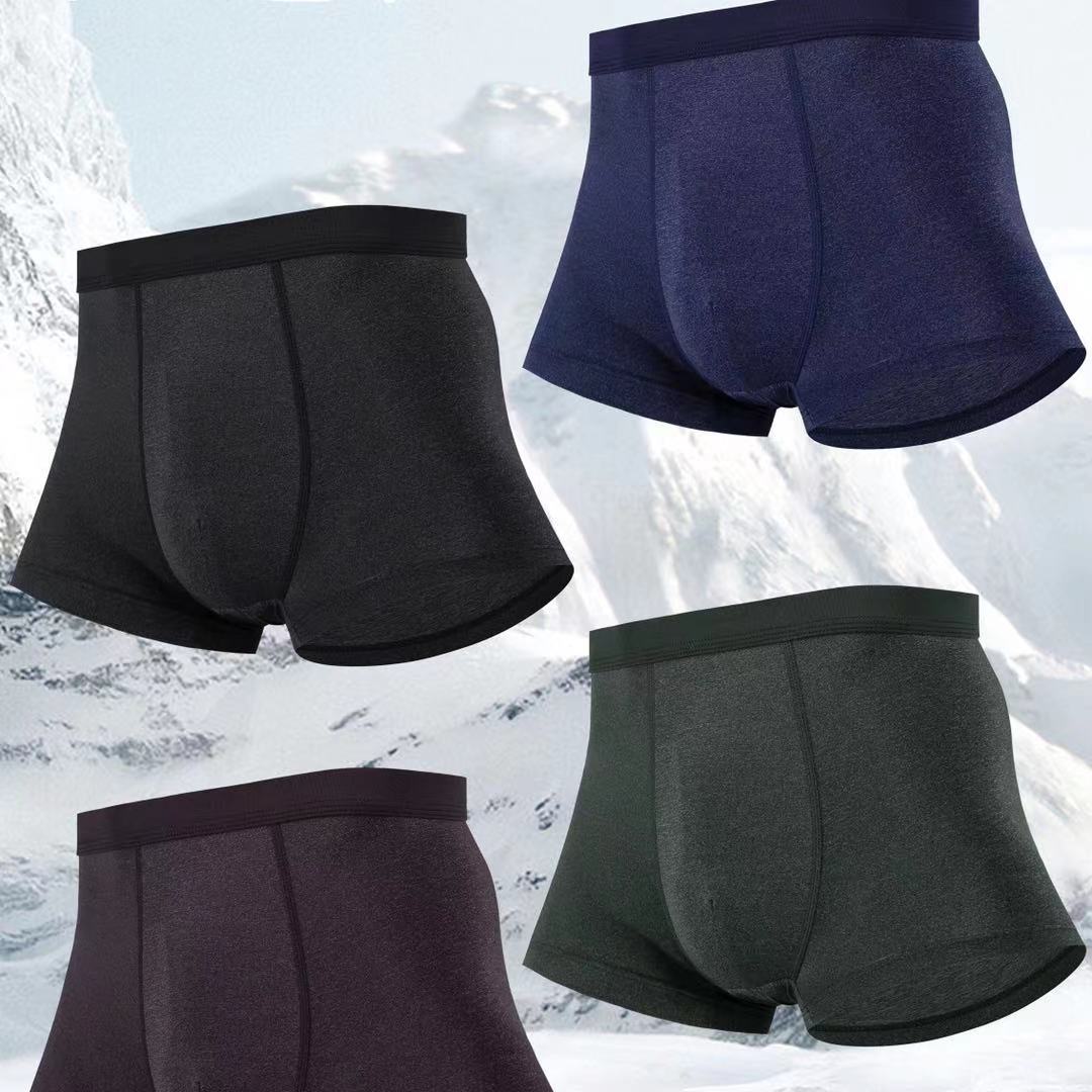 

Мужское нижнее белье Snow Fleece Ice Silk, дышащие мужские трусы-боксеры 3XL