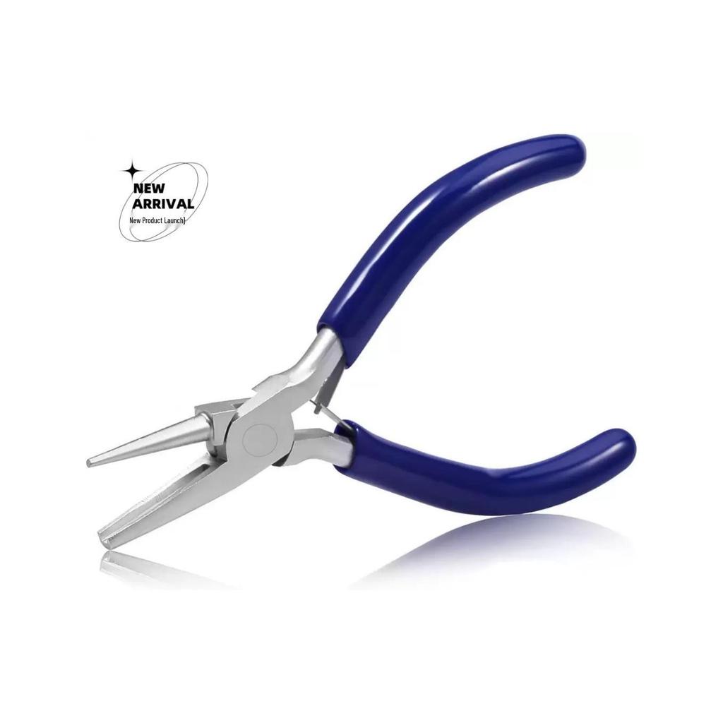 Precision Needle-Nose Pliers for Jewelry Making - 4.5" Tool for Bending Gold, Silver, Copper, Iron Wire with 9 Needle Tips