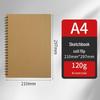 Thickened Sketchbook: 16 Coil-Bound Sheets, 8 Drawing Pages for Kids, Free Shipping
