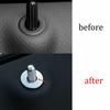 Silver Aluminum Inner Door Lock Down Bolt Ring Trim For Benz C-Class W205 15-21