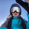 Unisex Skiing and Mountaineering Goggles: Windproof Anti-Glare Glasses for Outdoor Sports