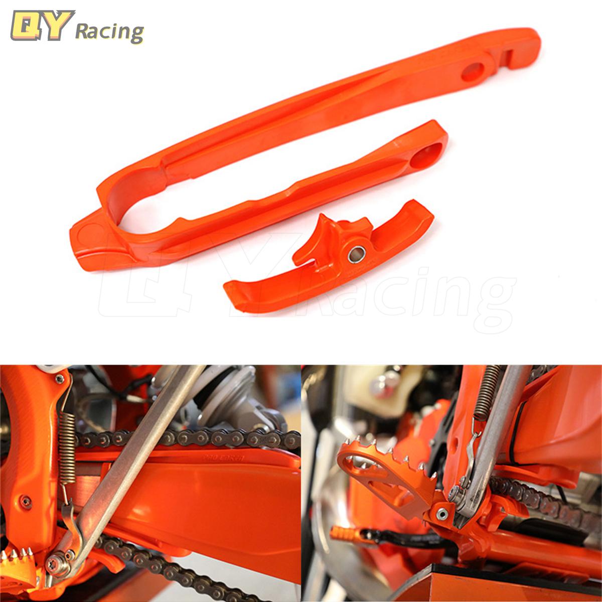 Слайдер цепи мотоцикла, направляющая маятника для KTM 125-500 XC-W XCF-W EXC EXC-F 250 300 SX 2017-250 300 450 SX-F XC-F Black-03-2
