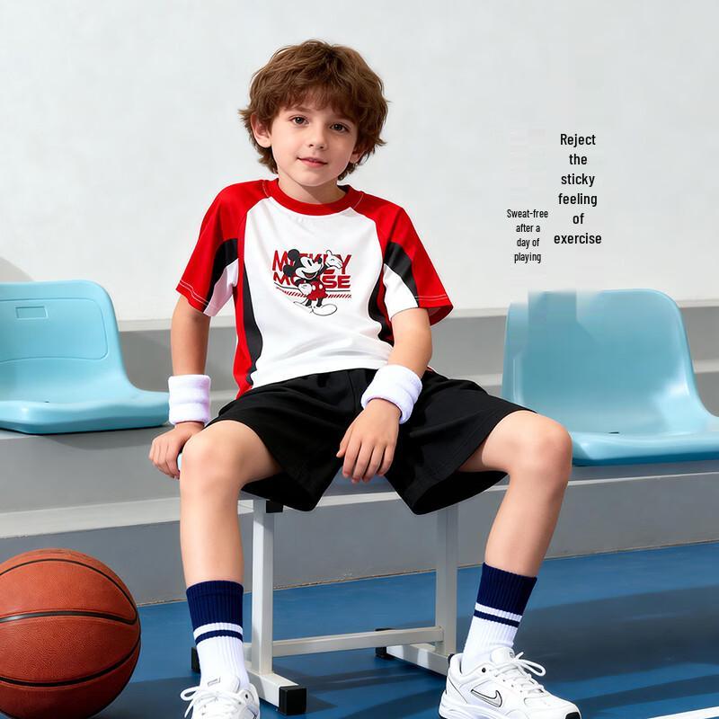 Disney Mickey Mouse Boys' Athletic T-Shirt & Shorts Set