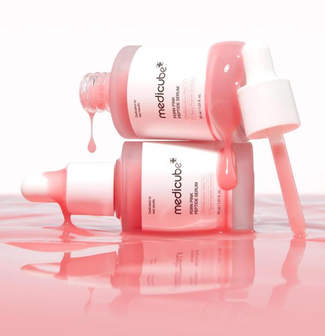 MEDICUBE PDRN Pink Peptide Ampoule Set (30ml + 50ml Refill) – Anti-Aging & Skin Repair Serum
