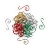 20PCS Christmas Ornament S-Shaped Metal Hook Holder Xmas Tree Balls Pendant Hanging Hooks New-Year Party Decoration Supplies