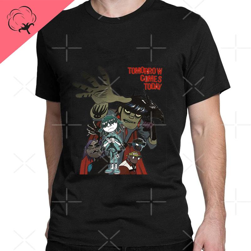 2026 New Funny Music Band Gorillaz Demon Days Casual TShirts Boy Crazy Tees Round Collar Short Sleeve T Shirts Clothing T Shirt
