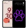 Cute Cat Dog Paw Love Phone Case For Google Pixel 8 7 6 Pro 6A 7A 5G Soft Silicone Shockproof TPU Black Cover Fundas