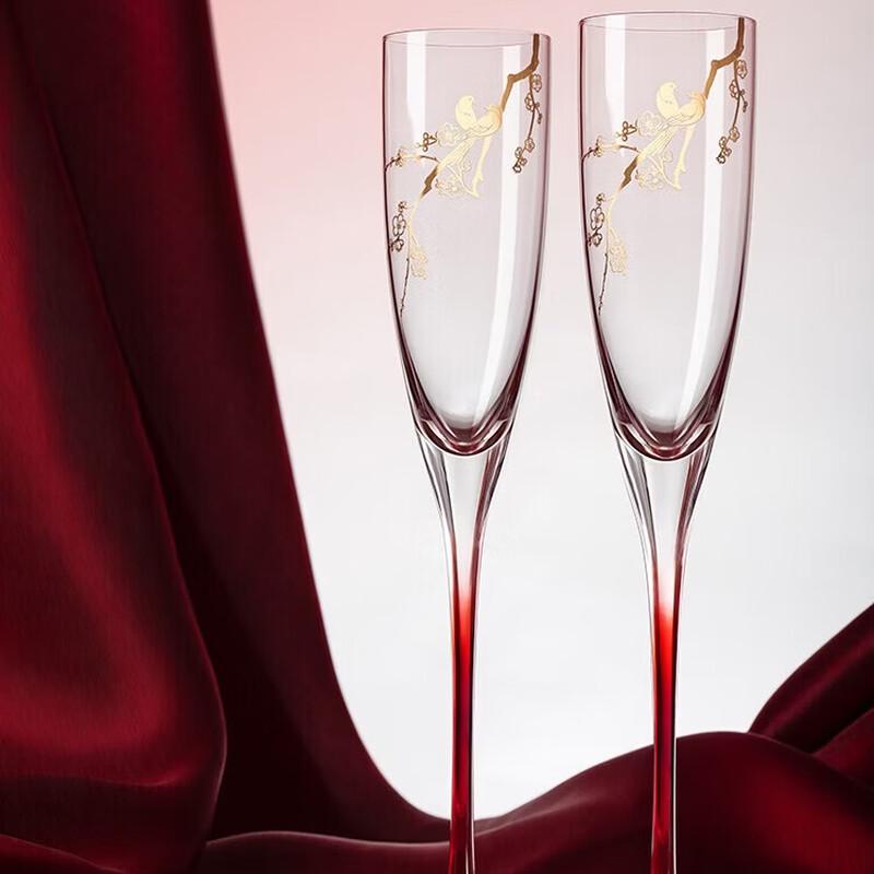 Forbidden City Joyful Plum Blossoms Glassware Gift Collection