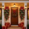 Gold Bell Christmas Teardrop Wreath DIY Bell Swag Wreath New Xmas Door Ornament  Christmas