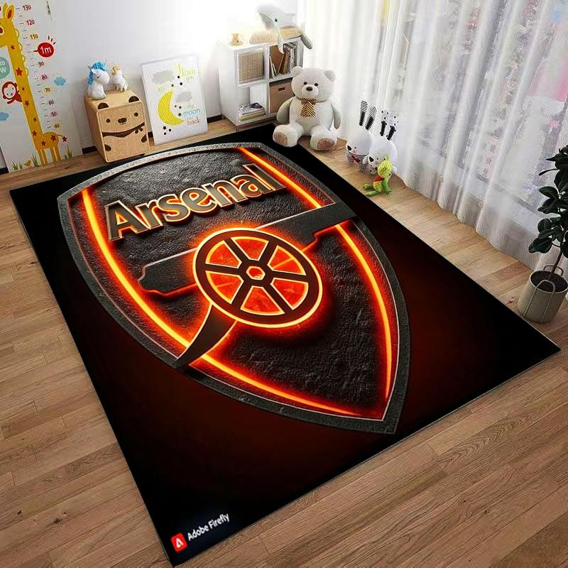 Arsenal Logo Designed floor mat, suitable as a non-slip mat for the living room or bedroom sofa
