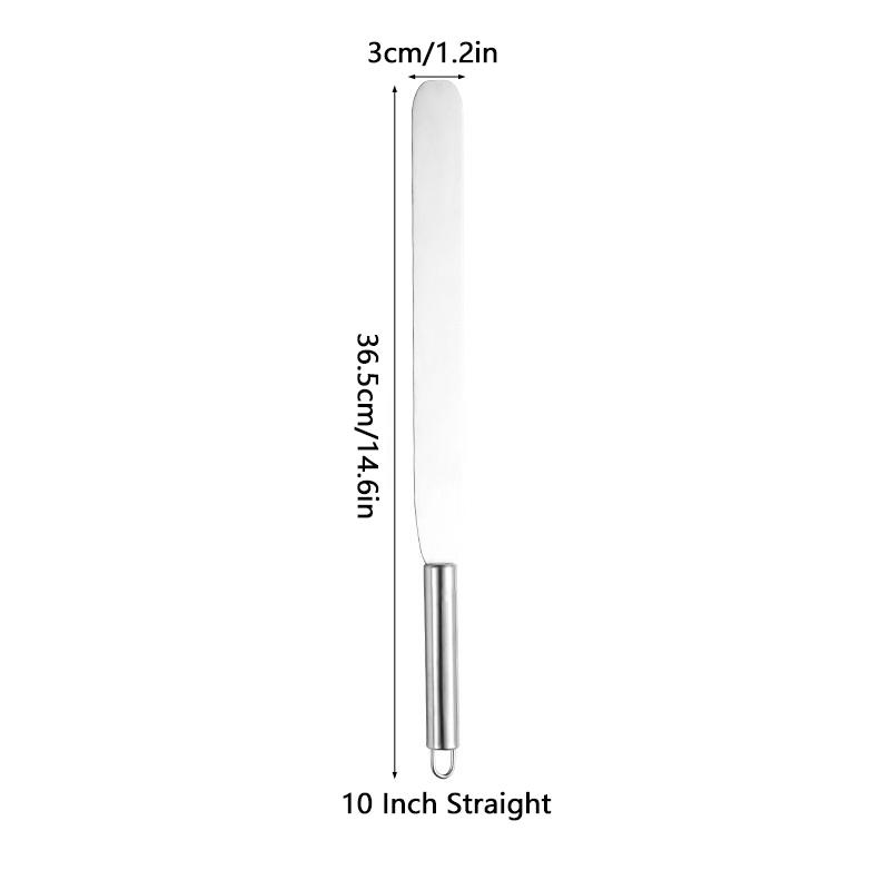 6/8/10 Inch Stainless Steel Cream Icing Frosting Spatula For Cake Diy Cake Decorating Tools Utensils Accessories Baking Tools